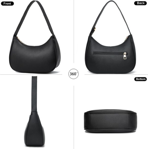 Borsa a tracolla BAIKELI mezzaluna pelle vegana donna-3