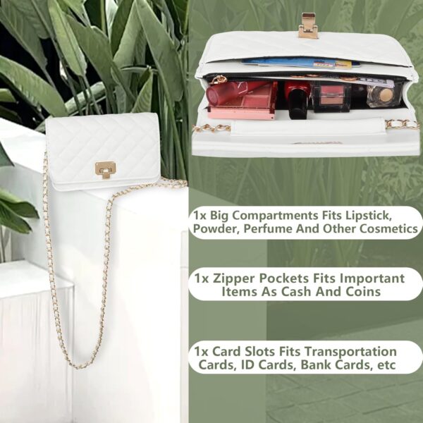 Borsa a tracolla donna Creaher pelle PU trapunta cinturino-2