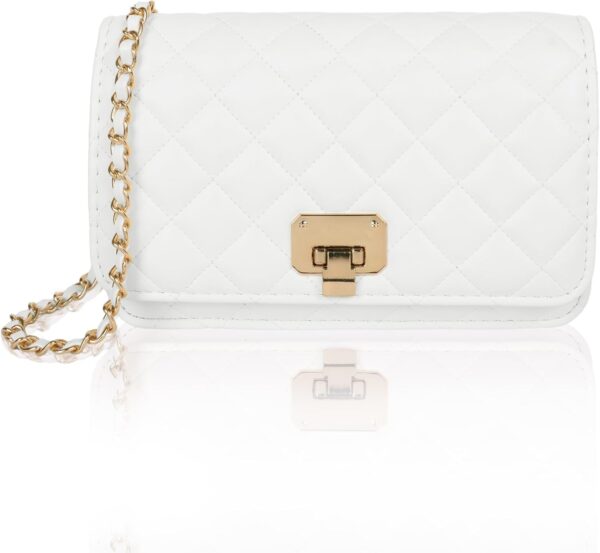 Borsa a tracolla donna Creaher pelle PU trapunta cinturino-0