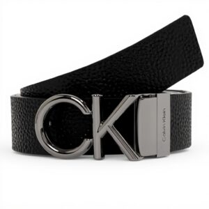 Cintura Uomo Calvin Klein Pelle Fibbia Metal Bombe 3.5 cm