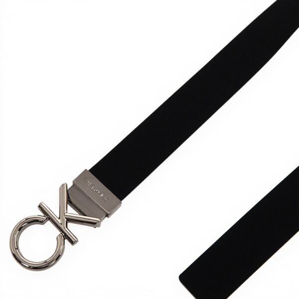 Cintura Uomo Calvin Klein Pelle Fibbia Metal Bombe 3.5 cm