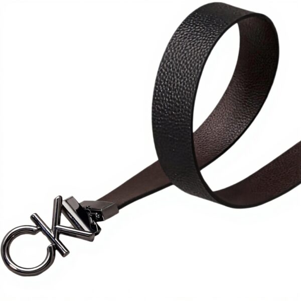 Cintura Uomo Calvin Klein Pelle Fibbia Metal Bombe 3.5 cm