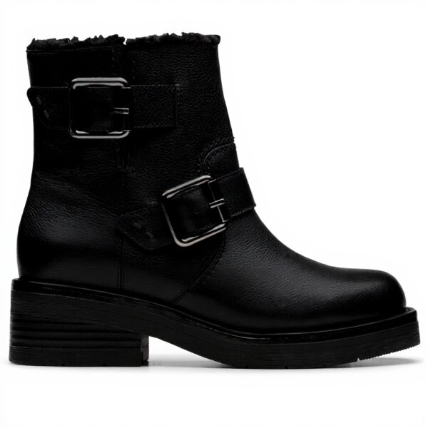 Stivali Donna Clarks Rebelle Buckle pelle fodera