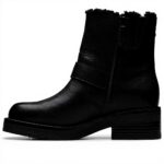 Stivali Donna Clarks Rebelle Buckle pelle fodera