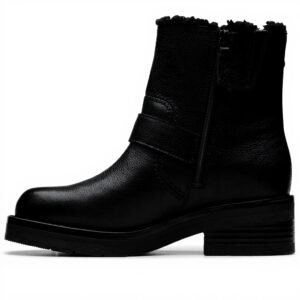 Stivali Donna Clarks Rebelle Buckle pelle fodera