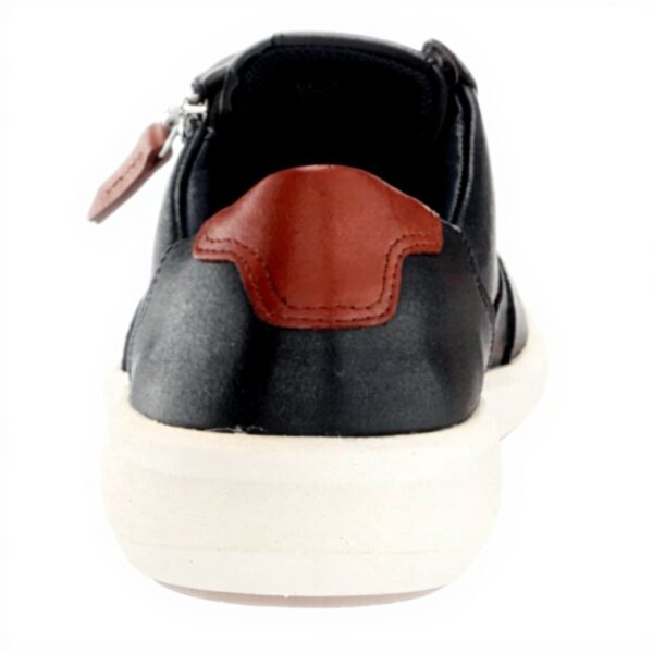 Clarks Un Rio Zip Sneaker Donna Pelle Navy Casual Comoda