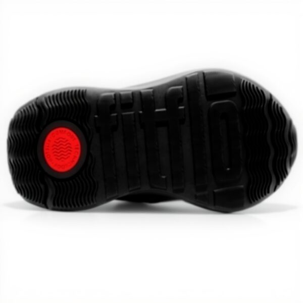 Fitflop Sneaker Donna Flatform Nero Pelle Suede Tessuto