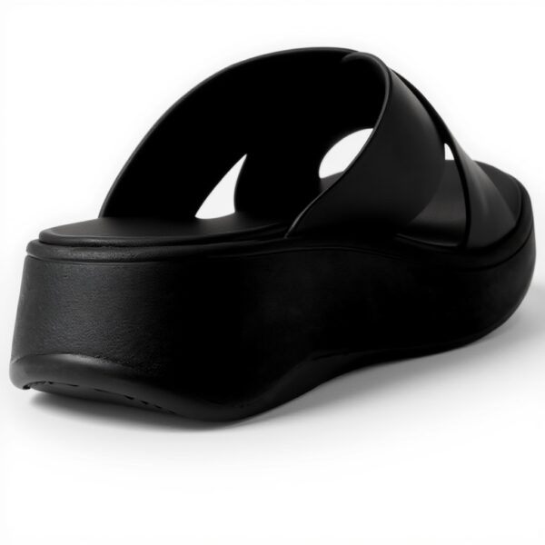 Fitflop F-mode Sandali Donna Pelle Flatform Cross Slides