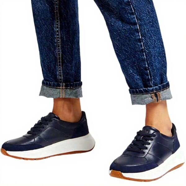 Fitflop Sneakers Donna Flatform Pelle Suede Microwobbleboard