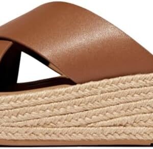 Fitflop Sandali Donna Pelle Sughero Flatform Cross Slide-0