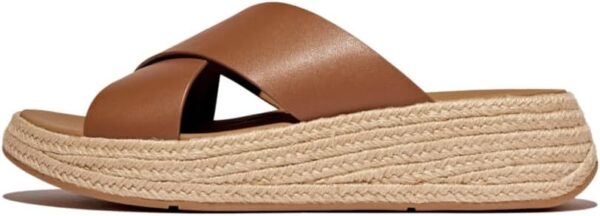 Fitflop Sandali Donna Pelle Sughero Flatform Cross Slide-0