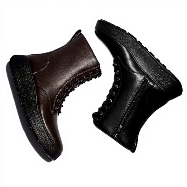 Fitflop Scarpe con lacci Donna pelle liscia stivali flatform