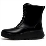 Fitflop Scarpe con lacci Donna pelle liscia stivali flatform