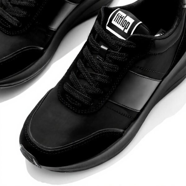 Fitflop Scarpe Ginnastica Donna Nero Tessuto Pelle