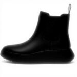 Fitflop Stivali Chelsea Flatform pelle donna nero 41 EU