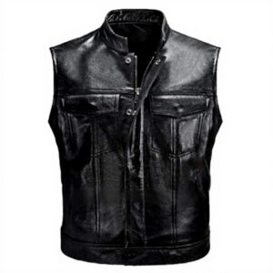 Gilet pelle motociclista uomo pvucpot taglie colori