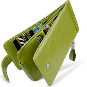 Porta carte di credito donna Huztencor pelle RFID blocco