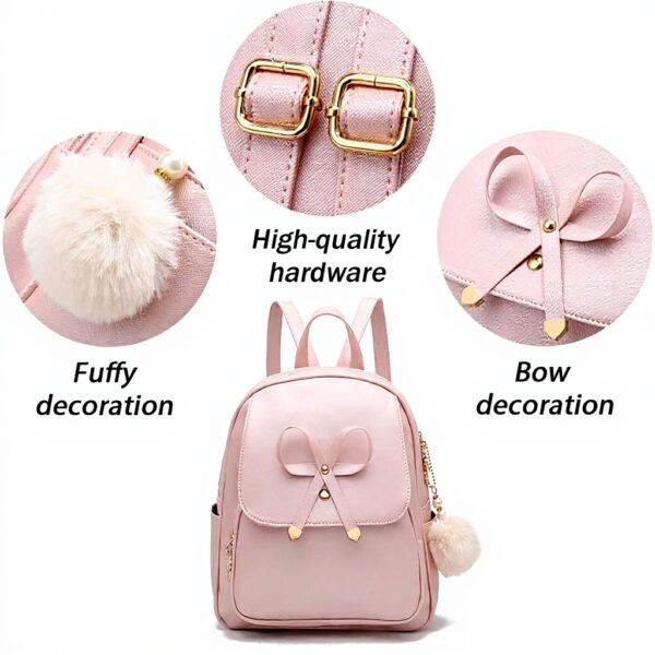 IHAYNER Zaino Donna Mini Bowknot Pelle PU Borse Moda
