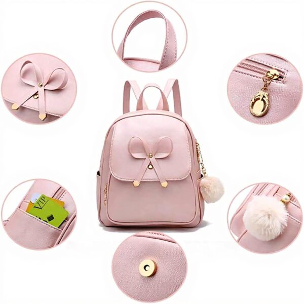 IHAYNER Zaino Donna Mini Bowknot Pelle PU Borse Moda