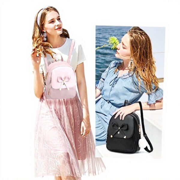 IHAYNER Zaino Donna Mini Bowknot Pelle PU Borse Moda