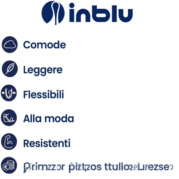 inblu Ciabatte Uomo Infradito Pelle Imbottito Plantare