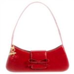 Borsa a tracolla JeVenis rosso ciliegia pelle pochette donna