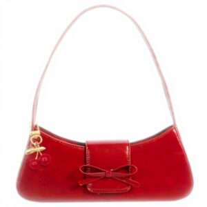 Borsa a tracolla JeVenis rosso ciliegia pelle pochette donna