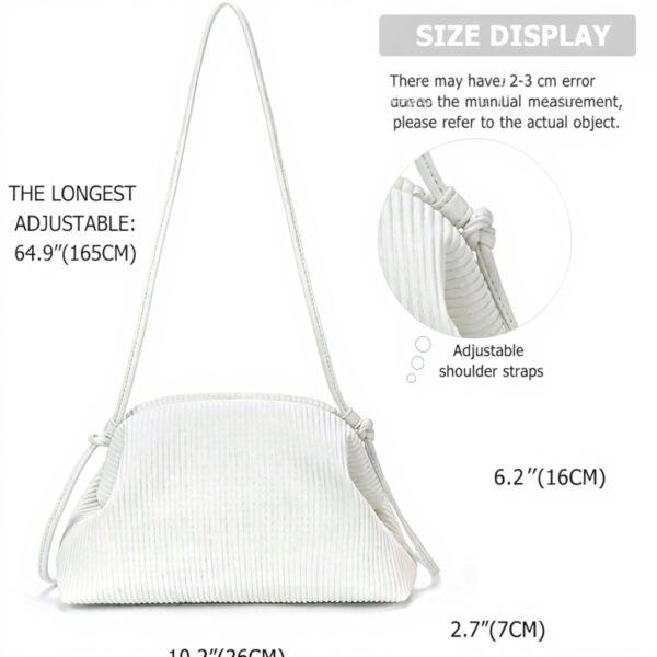 Pochette donna KingTo nuvola pelle vegana tracolla