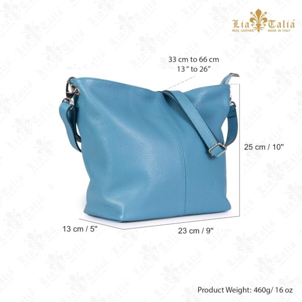Borsa a tracolla donna LiaTalia Adal pelle italiana design-1