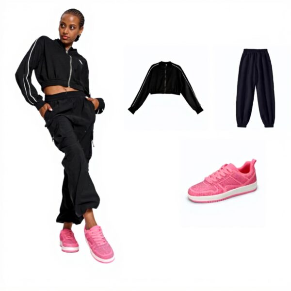 Sneakers Donna LUCKY STEP Pelle Bianche Strass Scarpe Tennis
