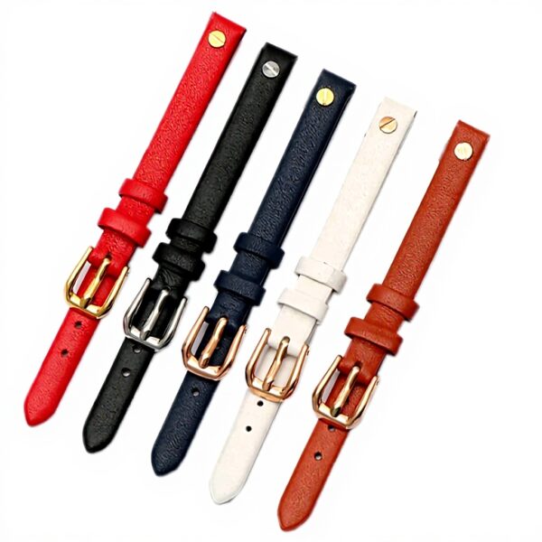 Cinturino pelle vera orologio donna HEPUP agata 8mm