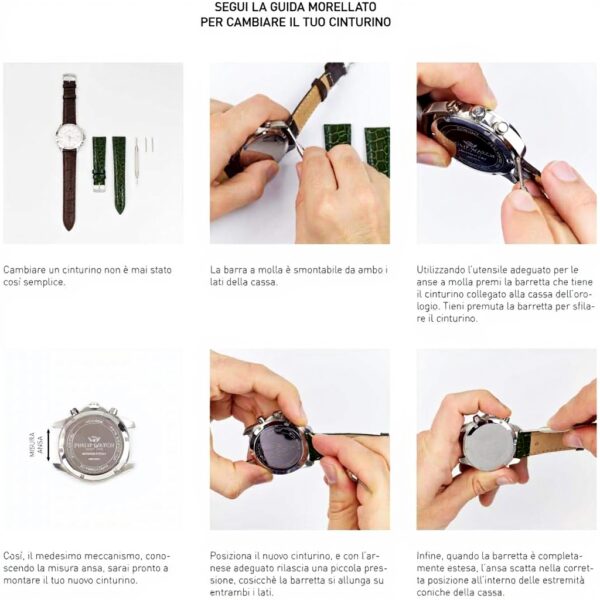 Morellato cinturino orologio pelle vitello Sport Croquet