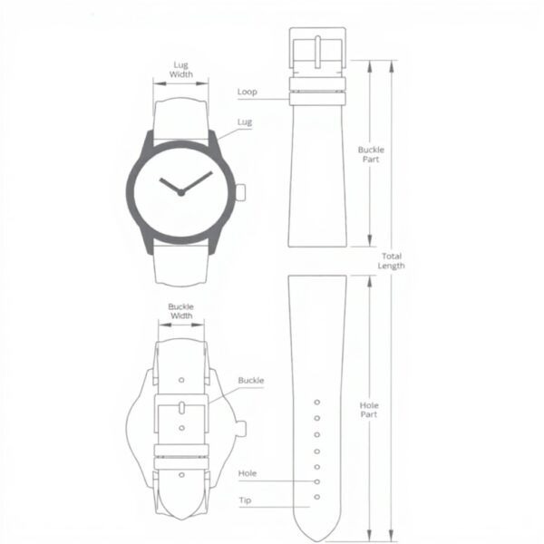 Cinturino orologio uomo Morellato SPORT pelle vitello