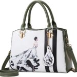 Borsa a mano donna NICOLE DORIS pelle PU verde tracolla-0