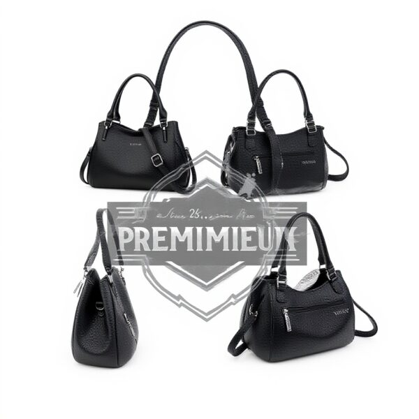 Borsa a mano NICOLE DORIS pelle PU elegante donna Vino Rosso