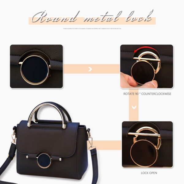 Borsa a tracolla donna NICOLE DORIS pelle PU crossbody-6