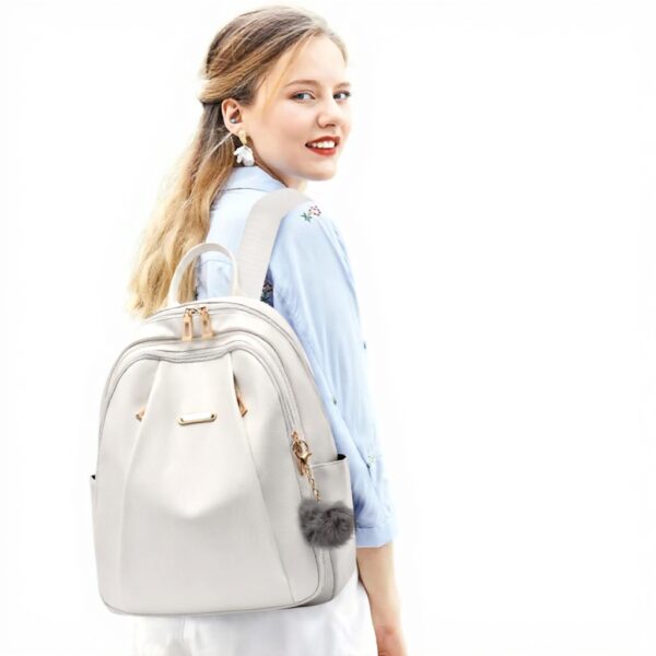 Zaino Donna NICOLE DORIS Pelle PU Antifurto Impermeabile