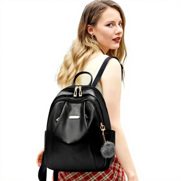 Zaino Donna NICOLE DORIS Pelle PU Antifurto Impermeabile