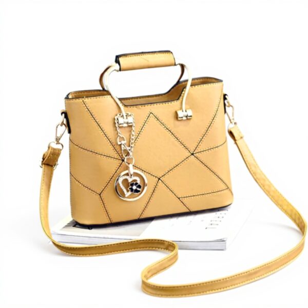 Borsa donna pelle PU Nicole Doris tracolla nappine cristallo