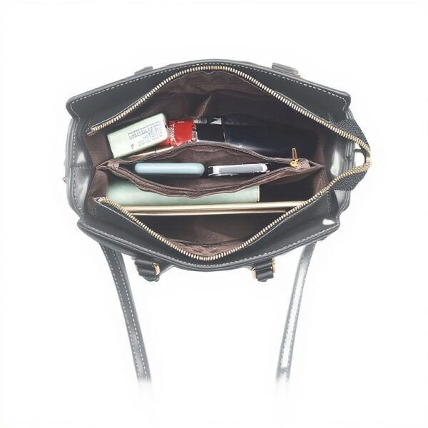 Borsa Donna NICOLE DORIS Pelle PU Tracolla Elegante Verde
