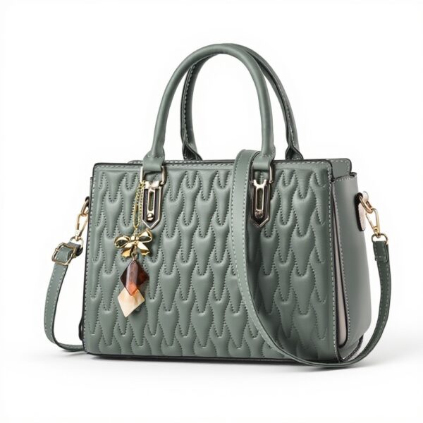 Borsa Donna NICOLE DORIS Pelle PU Tracolla Elegante Verde