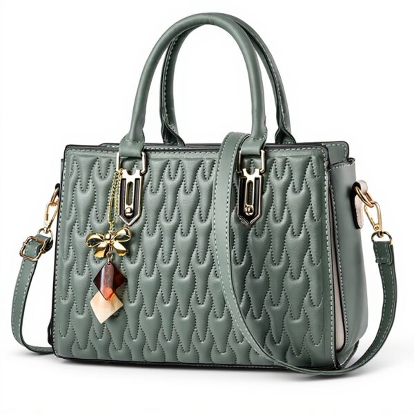 Borsa Donna NICOLE DORIS Pelle PU Tracolla Elegante Verde