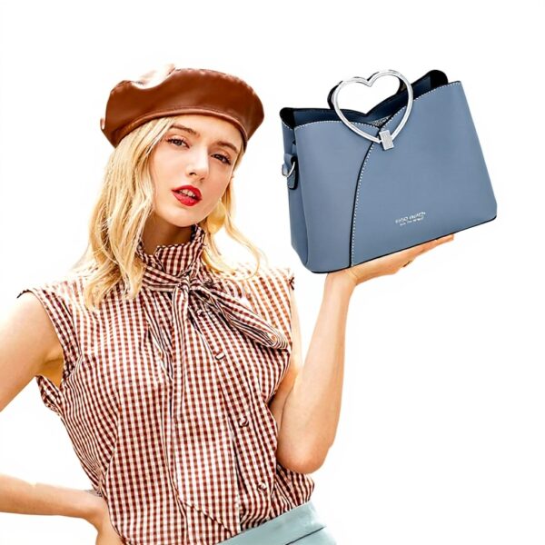 NICOLE DORIS Borsa Donna Pelle PU Tracolla Moda Tote