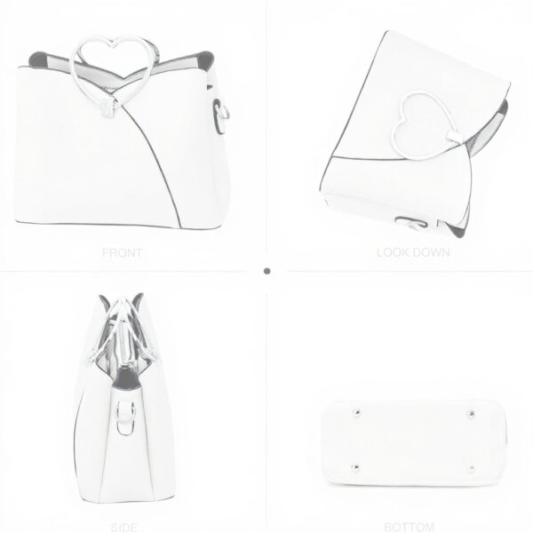 NICOLE DORIS Borsa Donna Pelle PU Tracolla Moda Tote