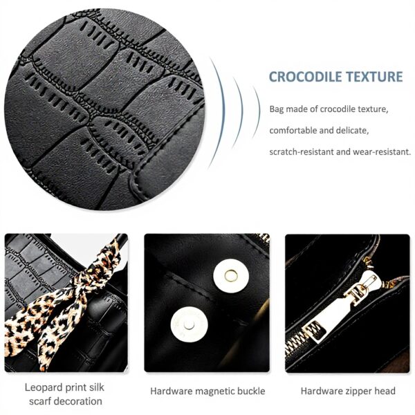 Borsa Donna NICOLE DORIS Pelle Tracolla Nastro Leopardo