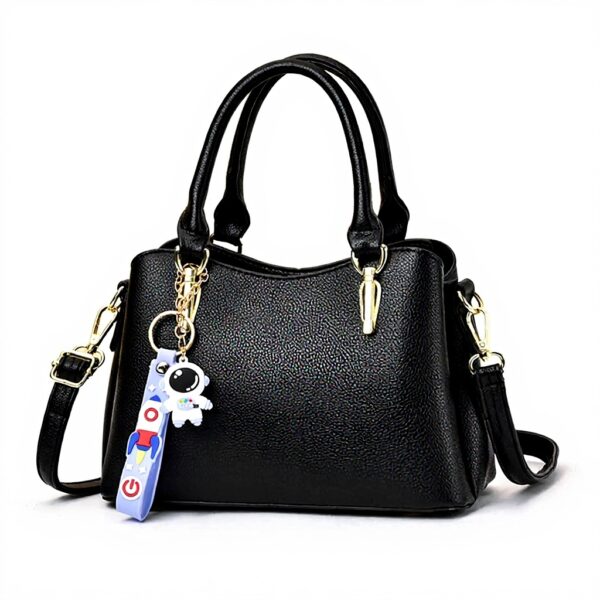 NICOLE DORIS Borsa a Mano Donna PU Pelle Leggero Ciondolo