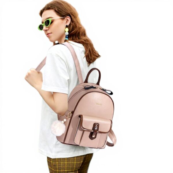 Zaino Donna NICOLE DORIS Mini Pelle PU Elegante Antifurto