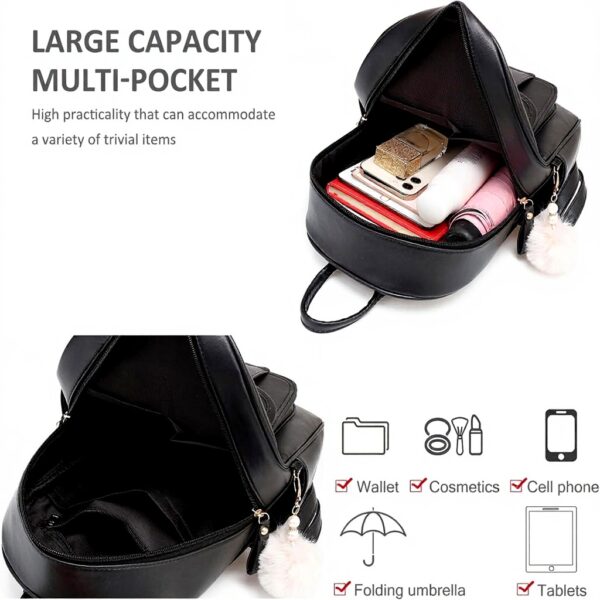 Zaino Donna NICOLE DORIS Mini Pelle PU Elegante Antifurto