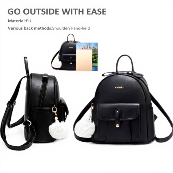 Zaino Donna NICOLE DORIS Mini Pelle PU Elegante Antifurto