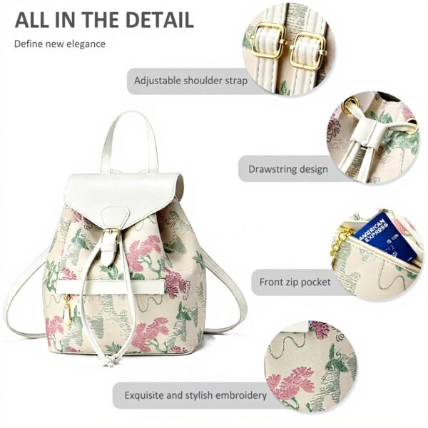 Zaino Donna NICOLE DORIS Mini Elegante Pelle PU Antifurto